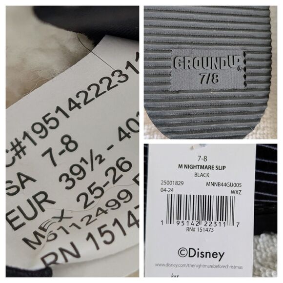 Disney The Nightmare Before Christmas Jack Skellington Slippers - Picture 3 of 10